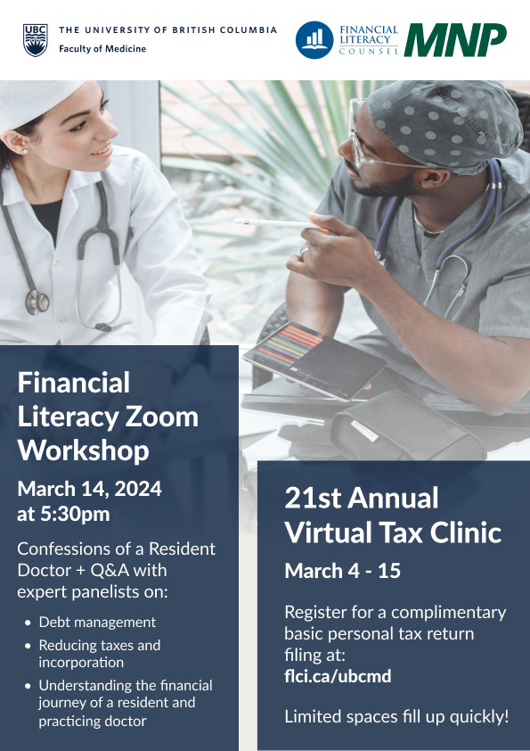 UBC 2024 Tax Clinic Poster Mar. 14 
